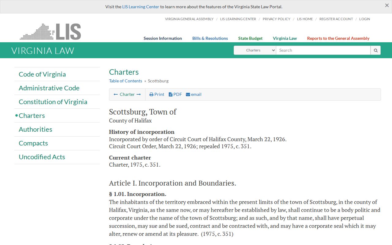 Halifax County criminal records Scottsburg charter